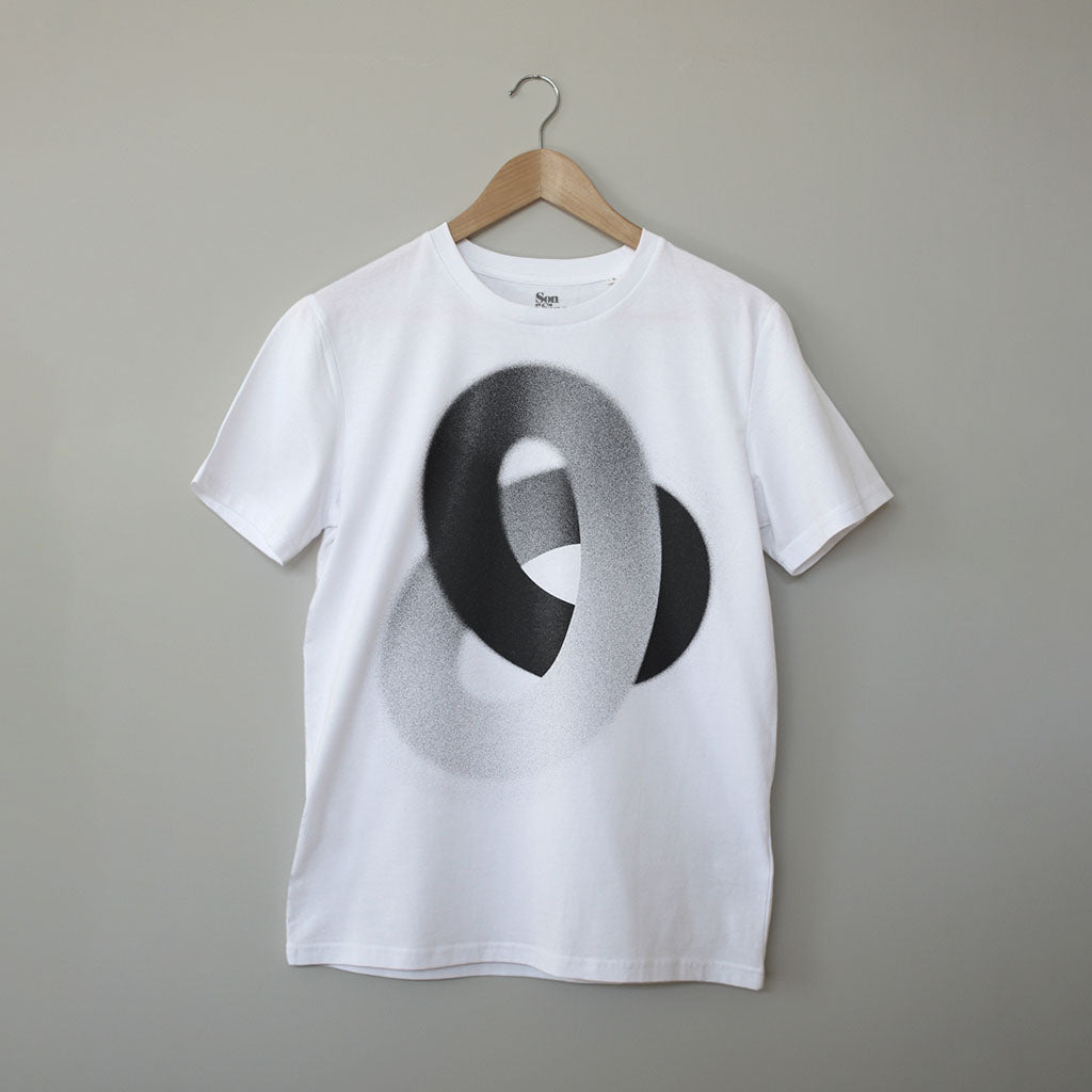 Loop. Illustration. Contemporary Techno Music T-Shirt for Electronic Music Festivals – Vegan T-Shirt – PETA Approved and 100% organic cotton